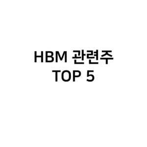 HBM 관련주 TOP5
